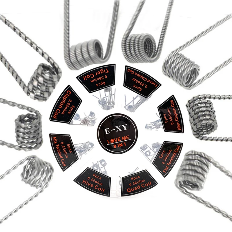 Clapton Wire Pre Built - Vmiss 8 em 1 bobina pré-construída