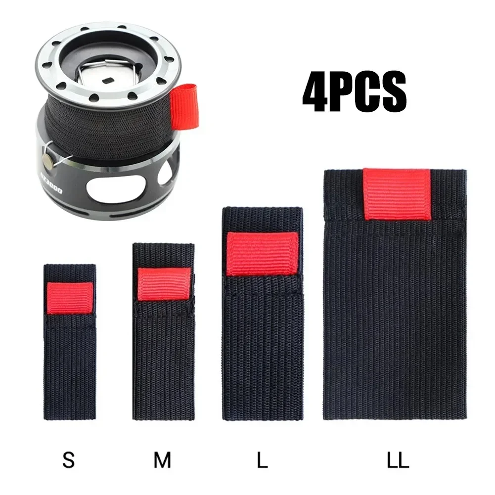 Mesh Coil Strip - 4 pçs elástico carretel de pesca
