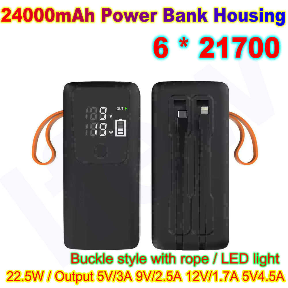 Battery Case Storage - 21700 bateria power bank habitação caso