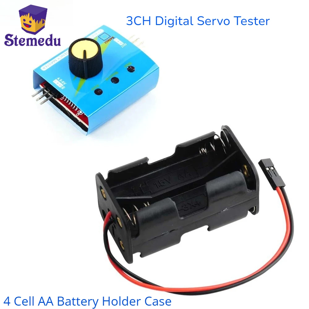 Battery Case Storage - 3ch digital servo tester esc controlador