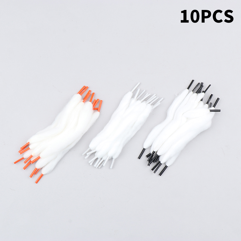 Cotton Wick Organic - 10 pçs pré-construído estilo cadarço orgânico