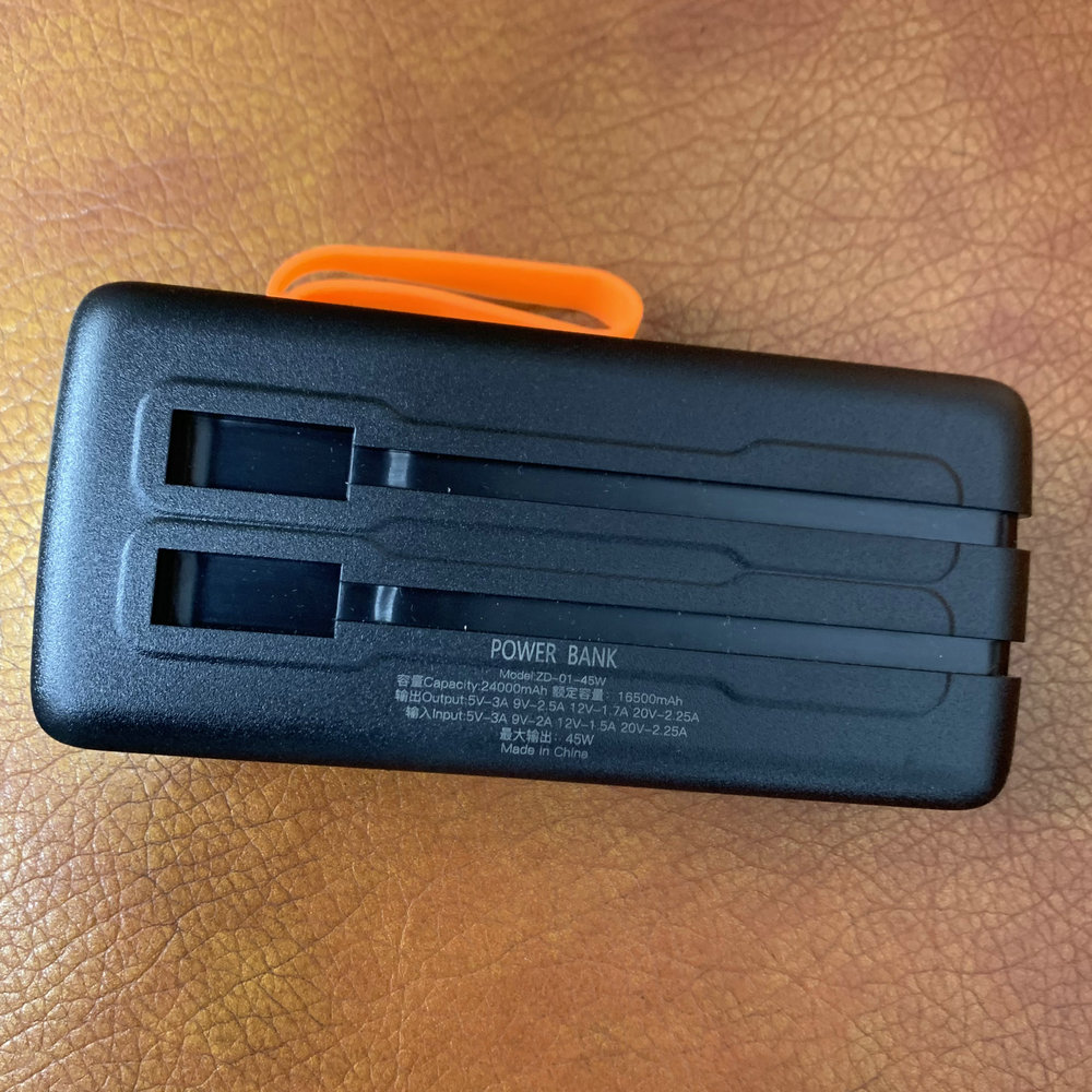 Battery Case Storage - Capa de banco de potência 45w
