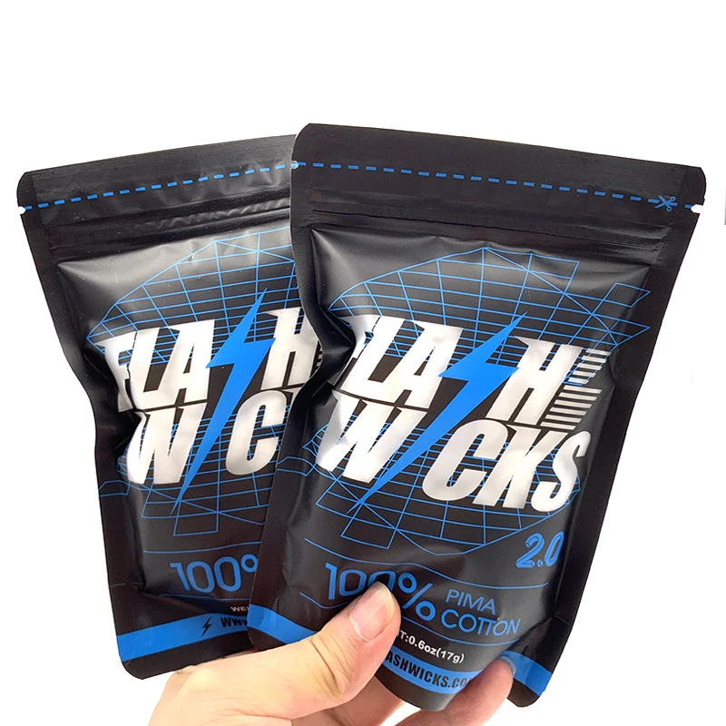 Cotton Wick Organic - Vmiss Flash Wicks PIMA Algodão Orgânico