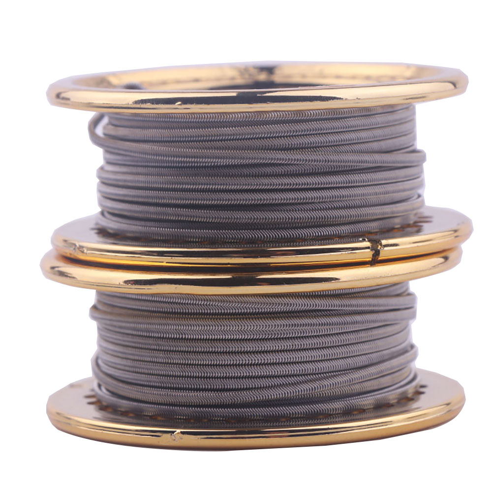 Xfkm 5m/rolo ni80/a1/ss316l es - Clapton Wire Pre Built avaliação e preço