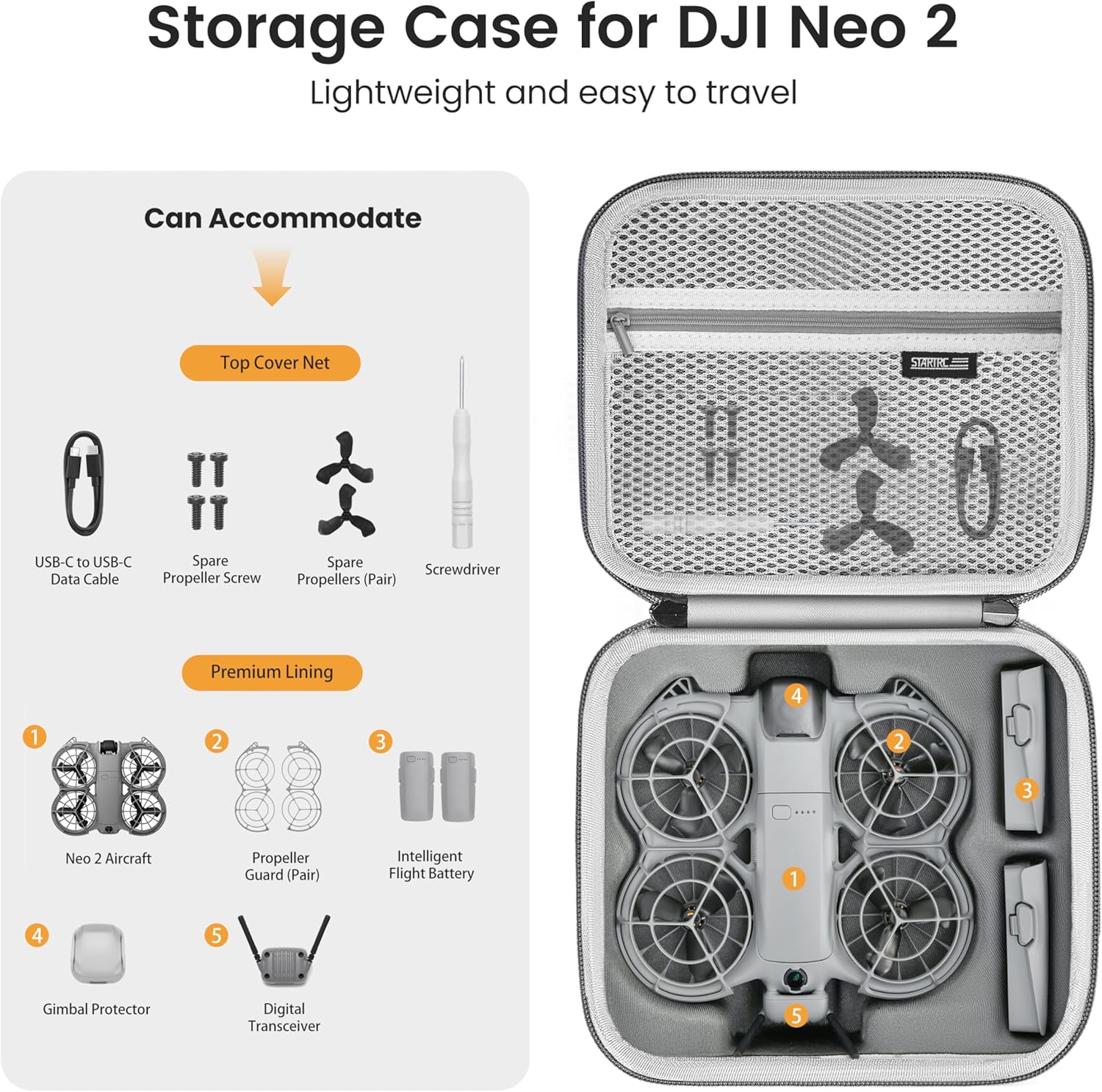 STARTRC Neo 2 Bolsa de Ombro P - Battery Case Storage avaliação e preço