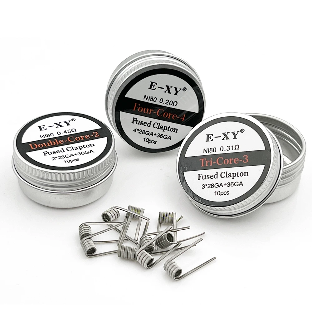 10 pçs/caixa Ni80 Bobina Pré C - Clapton Wire Pre Built avaliação e preço