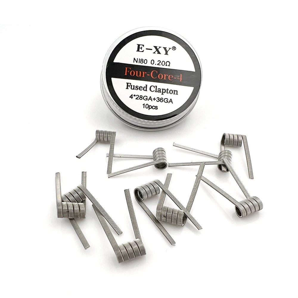10 pçs/caixa Ni80 Bobina Pré C - Clapton Wire Pre Built avaliação e preço