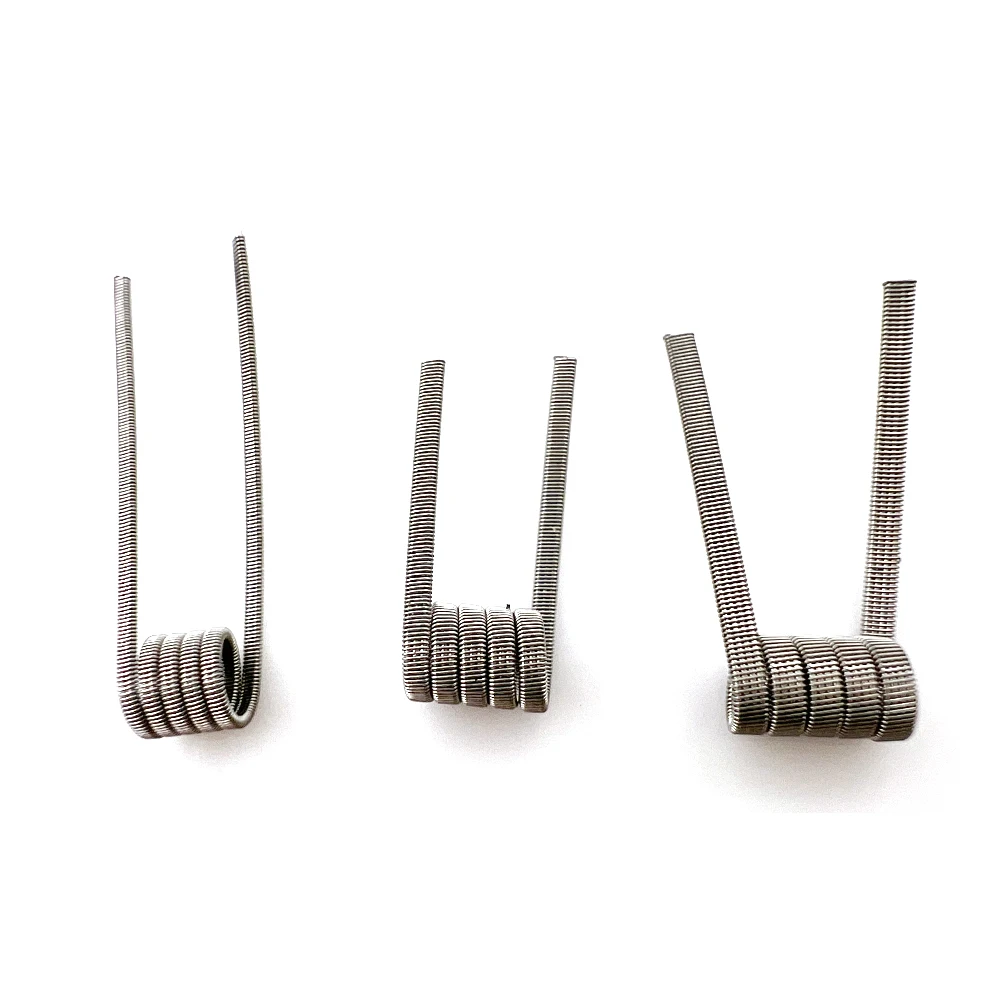 10 pçs/caixa Ni80 Bobina Pré C - Clapton Wire Pre Built avaliação e preço
