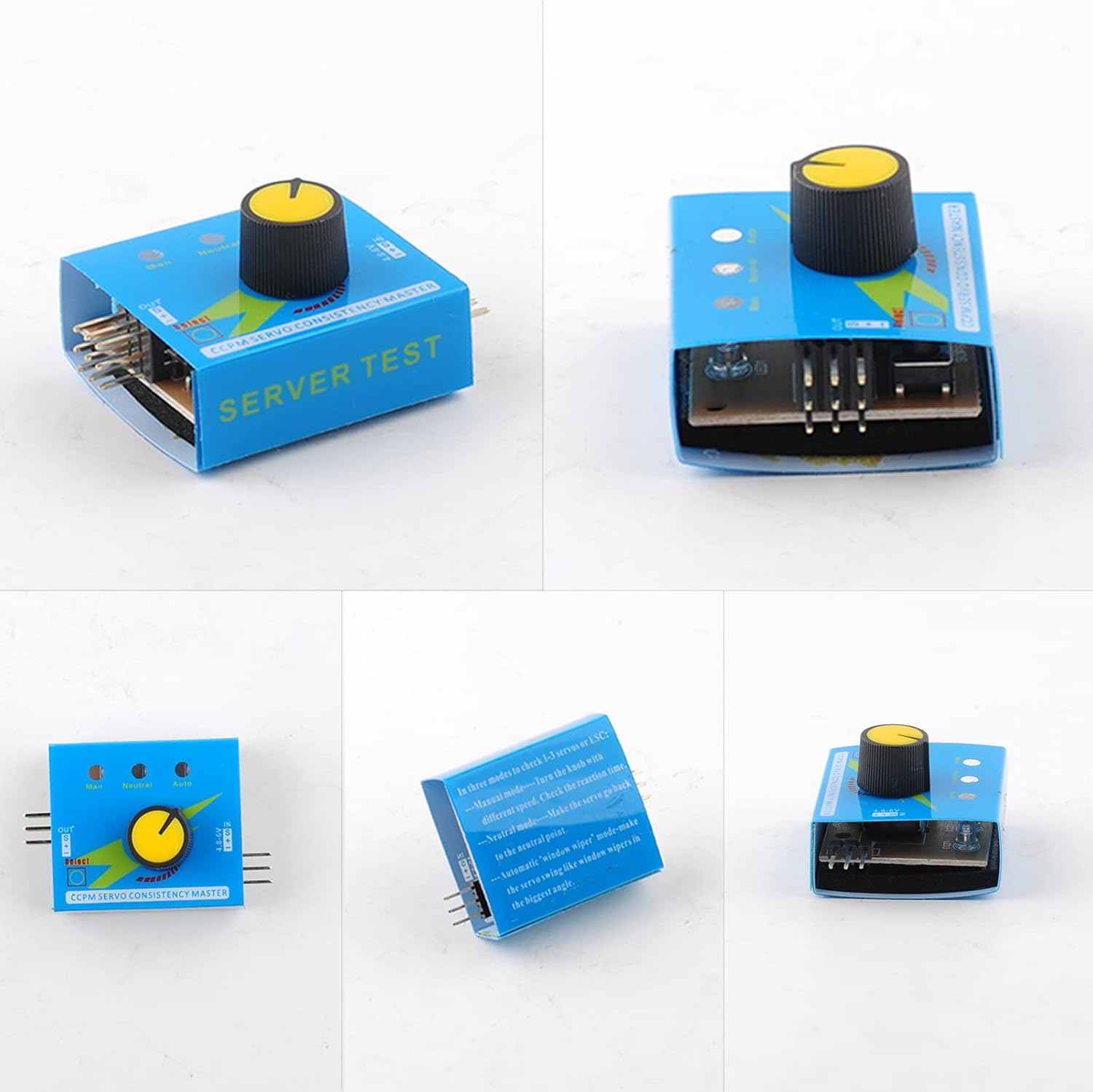 3ch digital servo tester esc c - Battery Case Storage avaliação e preço