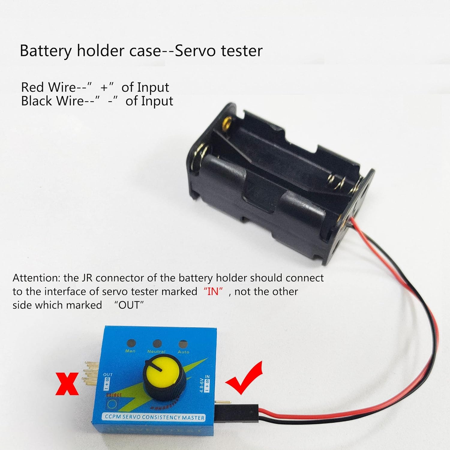 3ch digital servo tester esc c - Battery Case Storage avaliação e preço