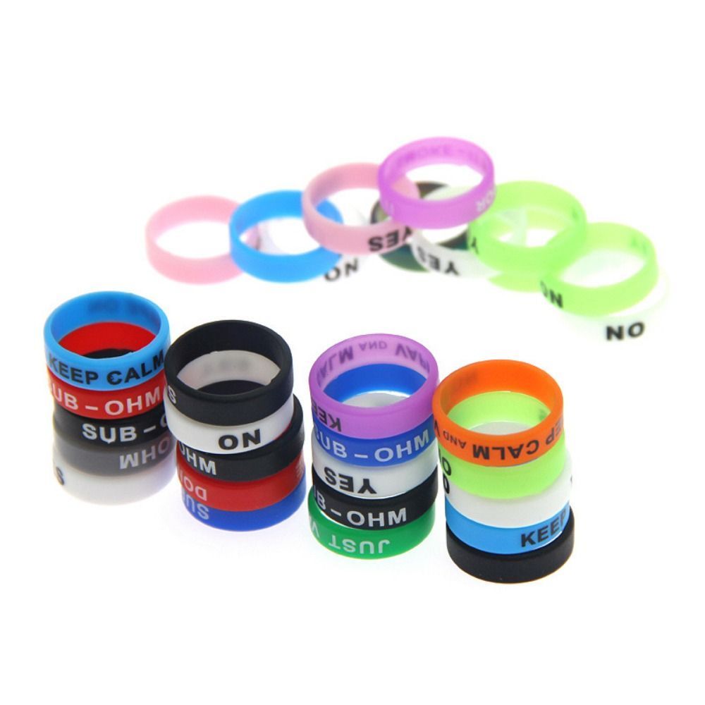 10 pçs anti-skid vara de pesca - Vape Band Silicone avaliação e preço