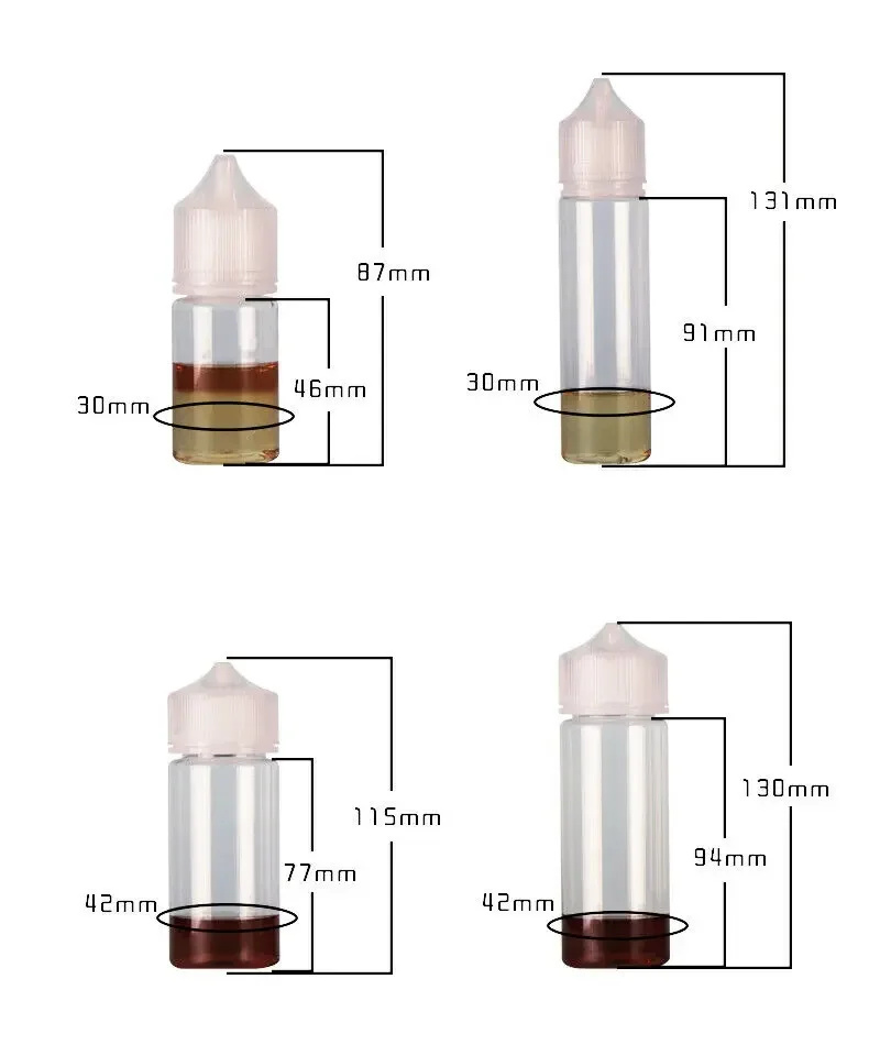 50 peças 30/60/100/120ml garra - Juice Bottle Dropper avaliação e preço