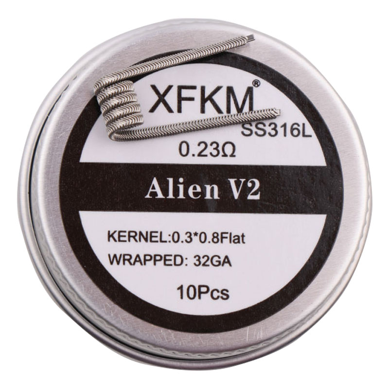 NOVO XFKM NI80/A1/SS316L 10 pç - Clapton Wire Pre Built avaliação e preço