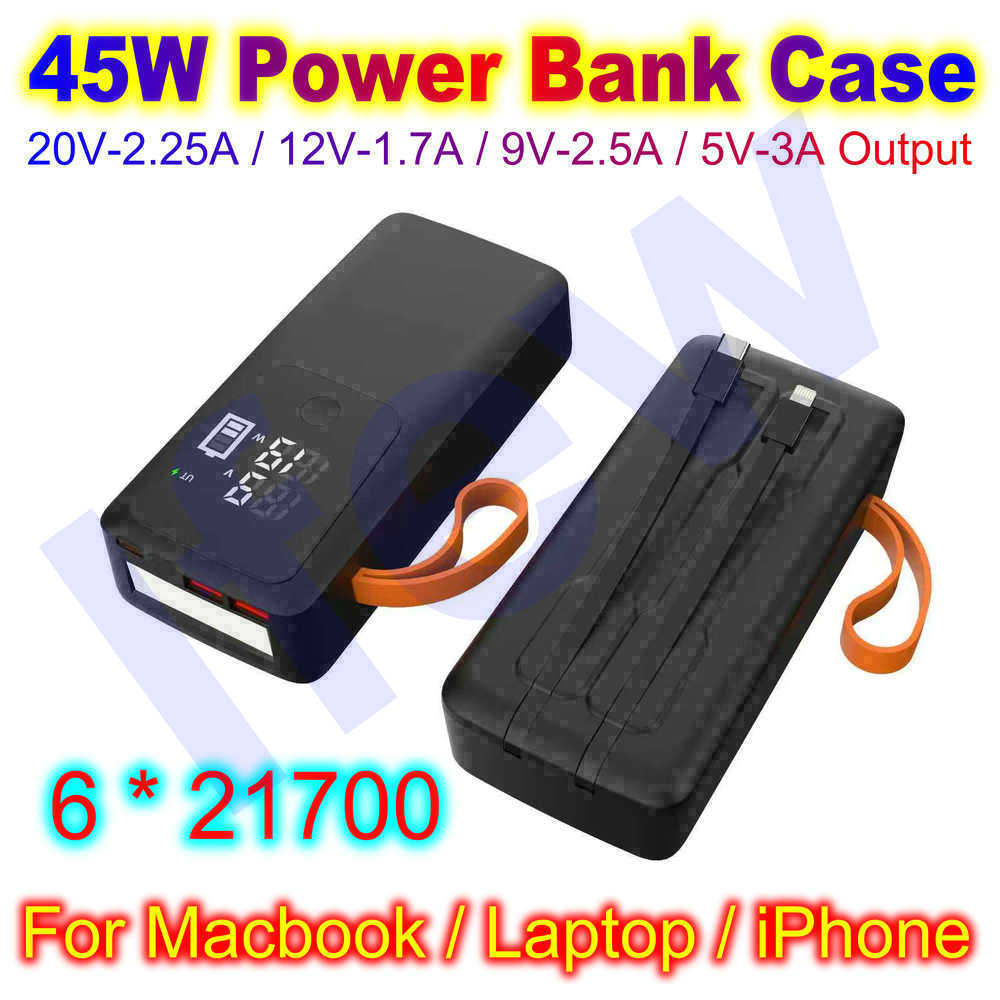 Capa de banco de potência 45w  - Battery Case Storage avaliação e preço