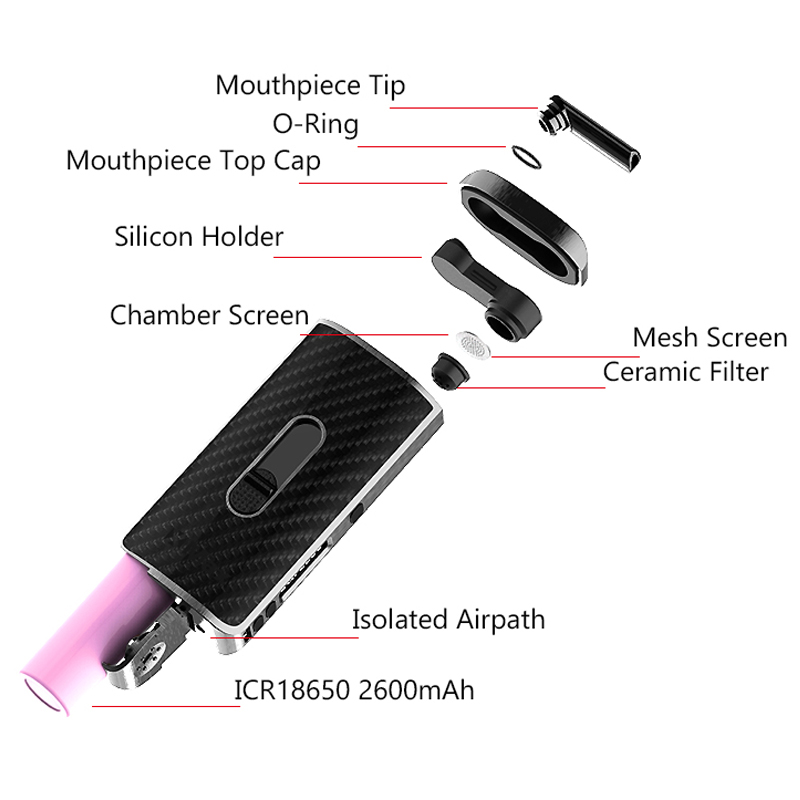 Vaporizador de Ervas Secas Ori - Vape Battery 18650 avaliação e preço